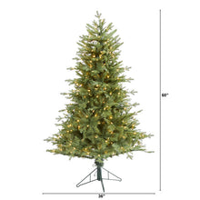Load image into Gallery viewer, 5' New Hampshire Spruce Artificial Christmas Tree with 300 Warm White Lights