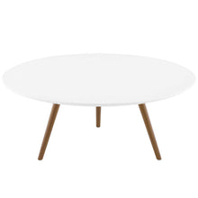 Load image into Gallery viewer, Lippa 36" Round Wood Coffee Table with Tripod Base by Modway