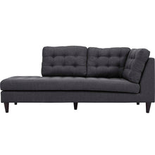 Load image into Gallery viewer, Empress Upholstered Fabric Left Facing Bumper by Modway