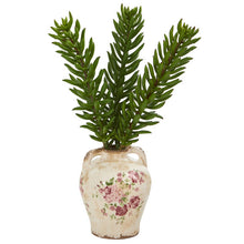 Load image into Gallery viewer, 20" Succulent Artificial Plant in Floral Jar
