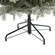 Load image into Gallery viewer, 7.5' Slim Flocked Nova Scotia Spruce Artificial Christmas Tree