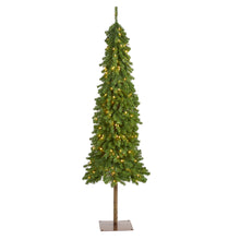 Load image into Gallery viewer, 6' Alpine Artificial Christmas Tree with 200 Lights and 580 Bendable Branches
