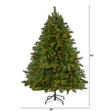 Load image into Gallery viewer, 7' Wyoming Mixed Pine Artificial Christmas Tree with 550 Clear Lights