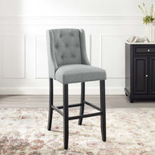 Load image into Gallery viewer, Baronet Tufted Button Upholstered Fabric Bar Stool by Modway