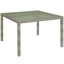 Load image into Gallery viewer, Conduit 47" Square Outdoor Patio Wicker Rattan Table by Modway