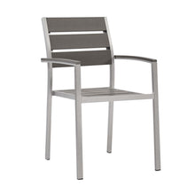 Load image into Gallery viewer, Shore Outdoor Patio Aluminum Dining Armchair by Modway