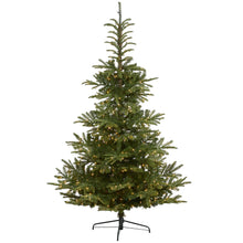 Load image into Gallery viewer, 7.5' Layered Washington Spruce Artificial Christmas Tree w 550 Clear LED Lights