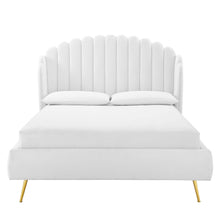 Load image into Gallery viewer, Lana Performance Velvet Queen Wingback Platform Bed by Modway