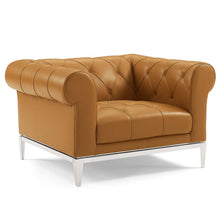 Load image into Gallery viewer, Idyll Tufted Upholstered Leather Loveseat and Armc