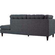 Load image into Gallery viewer, Empress 2 Piece Upholstered Fabric Right Facing Bumper Sectional by Modway