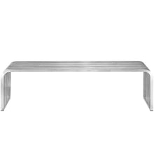 Load image into Gallery viewer, Pipe 60" Stainless Steel Bench by Modway