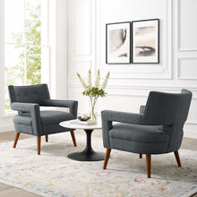 Load image into Gallery viewer, Sheer Upholstered Fabric Armchair Set of 2 by Modway