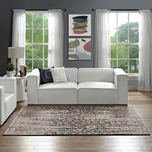 Load image into Gallery viewer, Ganesa Distressed Diamond Floral Lattice 5x8 Area Rug by Modway