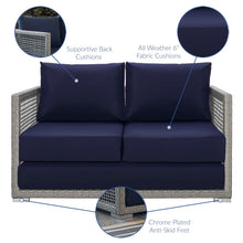Load image into Gallery viewer, Aura 3 Piece Outdoor Patio Wicker Rattan Set by Modway