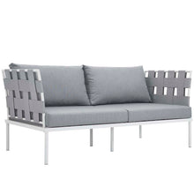 Load image into Gallery viewer, Harmony 5 Piece Outdoor Patio Aluminum Sectional Sofa Set by Modway