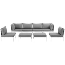 Load image into Gallery viewer, Harmony 8 Piece Outdoor Patio Aluminum Sectional Sofa Set by Modway