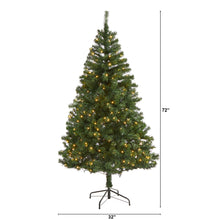 Load image into Gallery viewer, 6' Northern Tip Pine Artificial Christmas Tree with 250 Clear LED Lights