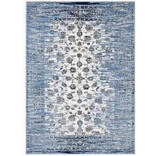 Load image into Gallery viewer, Chiara Distressed Floral Lattice Contemporary 8x10 Area Rug by Modway
