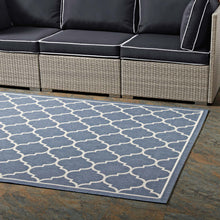Load image into Gallery viewer, Avena Moroccan Quatrefoil Trellis Indoor and Outdoor 5x8 Area Rug by Modway