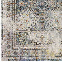 Load image into Gallery viewer, Success Jacinda Distressed Vintage Floral Vintage Medallion 8x10 Area Rug by Modway