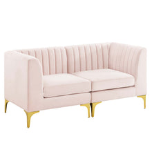 Load image into Gallery viewer, Triumph Channel Tufted Performance Velvet Loveseat by Modway