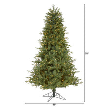 Load image into Gallery viewer, 6.5' New Hampshire Spruce Artificial Christmas Tree with 500 Warm White Lights