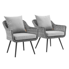Load image into Gallery viewer, Endeavor Outdoor Patio Wicker Rattan Armchair Set of 2 by Modway