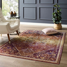 Load image into Gallery viewer, Success Kaede Transitional Distressed Vintage Floral Vintage Medallion 8x10 Area Rug by Modway