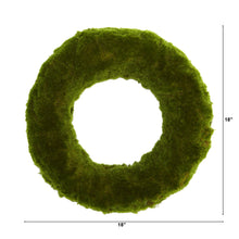 Load image into Gallery viewer, 18" Moss Artificial Wreath