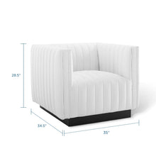 Load image into Gallery viewer, Conjure Upholstered Fabric Tufted Armchair Set of 2 by Modway