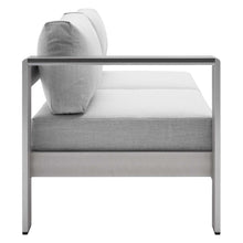 Load image into Gallery viewer, Shore Sunbrella¨ Fabric Aluminum Outdoor Patio Left-Arm Loveseat by Modway