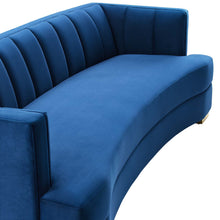 Load image into Gallery viewer, Encompass Channel Tufted Performance Velvet Curved Sofa by Modway