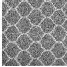 Load image into Gallery viewer, Solvea Moroccan Trellis 5x8 Shag Area Rug by Modway