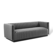 Load image into Gallery viewer, Conjure Channel Tufted Velvet Sofa by Modway