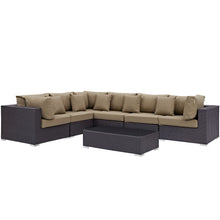 Load image into Gallery viewer, Convene 7 Piece Outdoor Patio Sectional Set by Modway