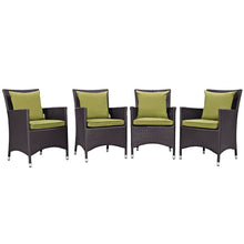 Load image into Gallery viewer, Convene 4 Piece Outdoor Patio Dining Set by Modway