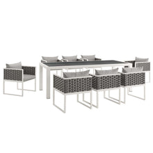 Load image into Gallery viewer, Stance 9 Piece Outdoor Patio Aluminum Dining Set by Modway
