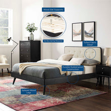 Load image into Gallery viewer, Bridgette Wood King Platform Bed With Splayed Legs by Modway
