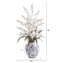 Load image into Gallery viewer, 28" Dancing Lady Orchid Artificial Arrangement in Decorative Vase