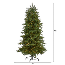 Load image into Gallery viewer, 6' South Carolina Fir Artificial Christmas Tree w 450 Clear Lights