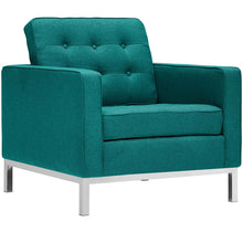 Load image into Gallery viewer, Loft Upholstered Fabric Armchairs Set of 2 by Modway
