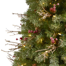 Load image into Gallery viewer, 6.5' Lightly Frosted Big Sky Spruce Artificial Christmas Tree