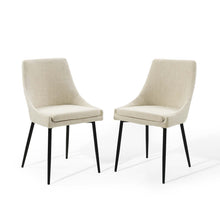 Load image into Gallery viewer, Viscount Upholstered Fabric Dining Chairs Set of 2 by Modway