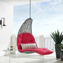Load image into Gallery viewer, Landscape Hanging Chaise Lounge Outdoor Patio Swing Chair by Modway