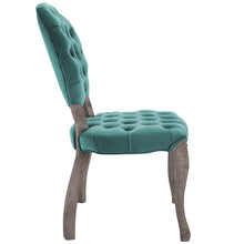 Load image into Gallery viewer, Exhibit French Vintage Dining Performance Velvet Side Chair by Modway
