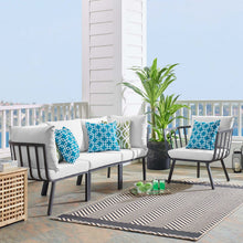 Load image into Gallery viewer, Riverside 4 Piece Outdoor Patio Aluminum Set by Modway
