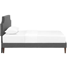 Load image into Gallery viewer, Corene Fabric Twin Platform Bed with Squared Tapered Legs by Modway