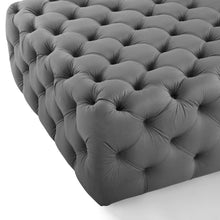 Load image into Gallery viewer, Amour Tufted Button Large Square Performance Velvet Ottoman by Modway