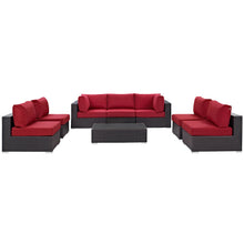 Load image into Gallery viewer, Convene 8 Piece Outdoor Patio Sectional Set by Modway