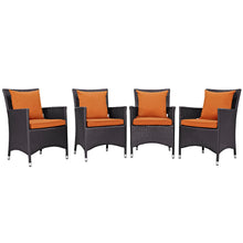 Load image into Gallery viewer, Convene 4 Piece Outdoor Patio Dining Set by Modway
